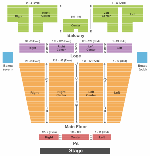 Stranahan Theater Beetlejuice Seating Chart